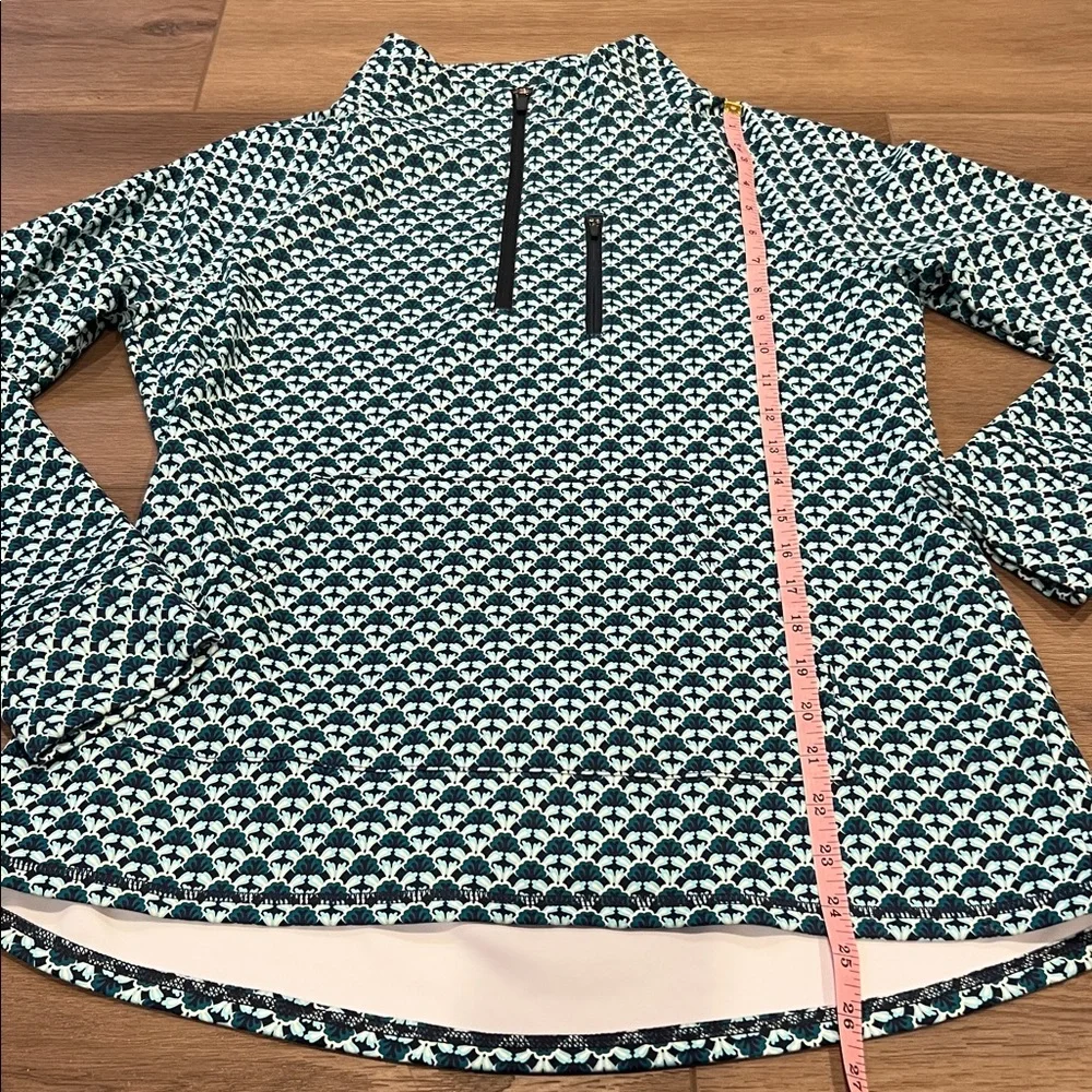 T by Talbots OUT & ABOUT HALF-ZIP PULLOVER - FASCINATING SCALLOP Sz M Sporty - Picture 6 of 13